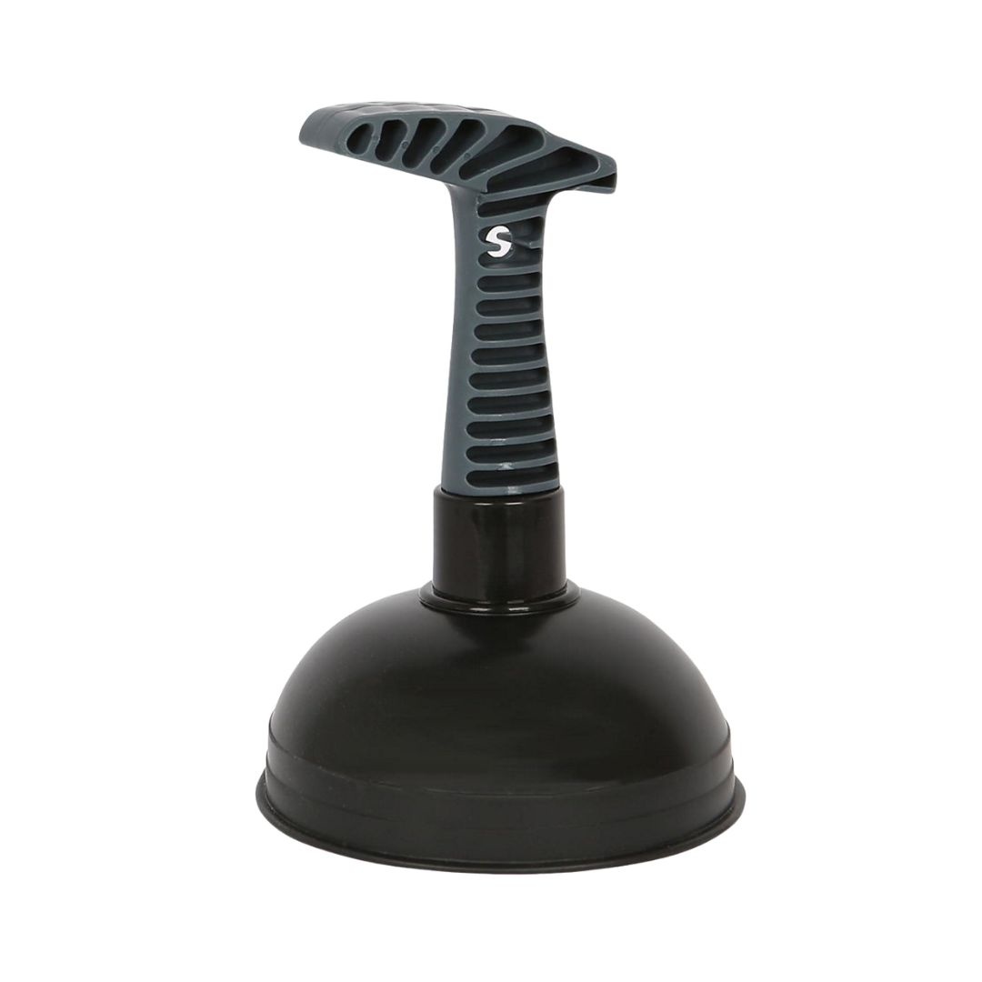 Pompă manuală, ventuză pentru desfundat chiuvete și scurgeri, 13x16 cm, negru