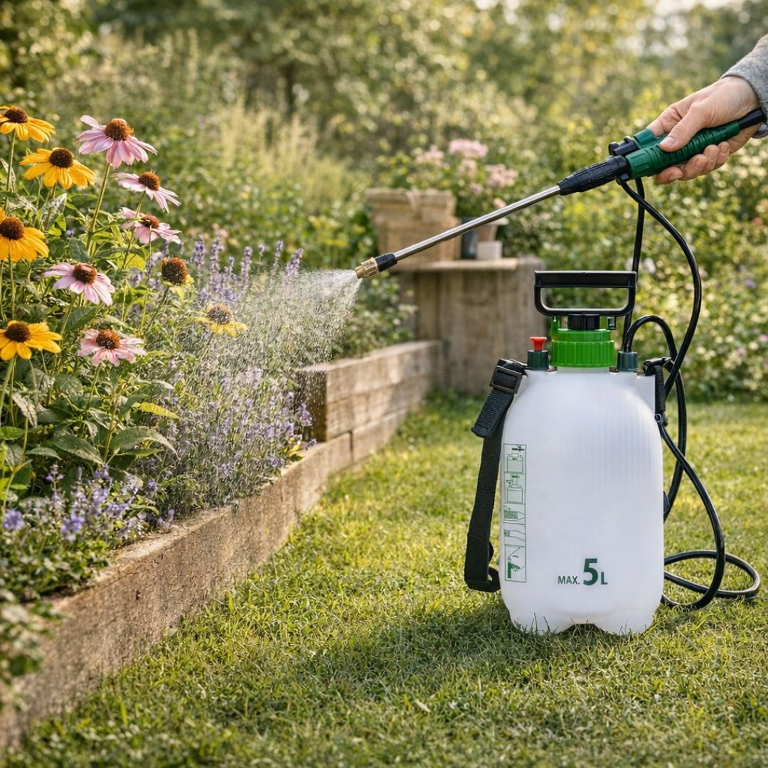 Pulverizator cu presiune ProGarden 5L, cu pompă manuală și curea de…