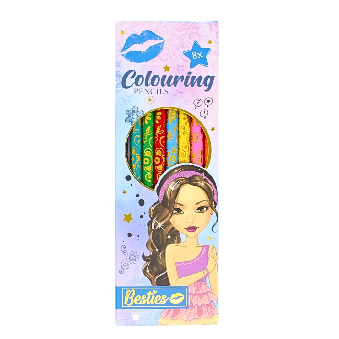 Set 8 creioane colorate, Besties