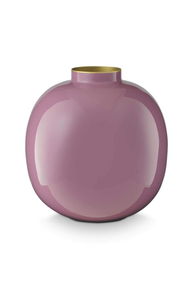 Vaza decorativă din metal, Lilac, 23cm, colecția Lily & Lotus, Pip Studio