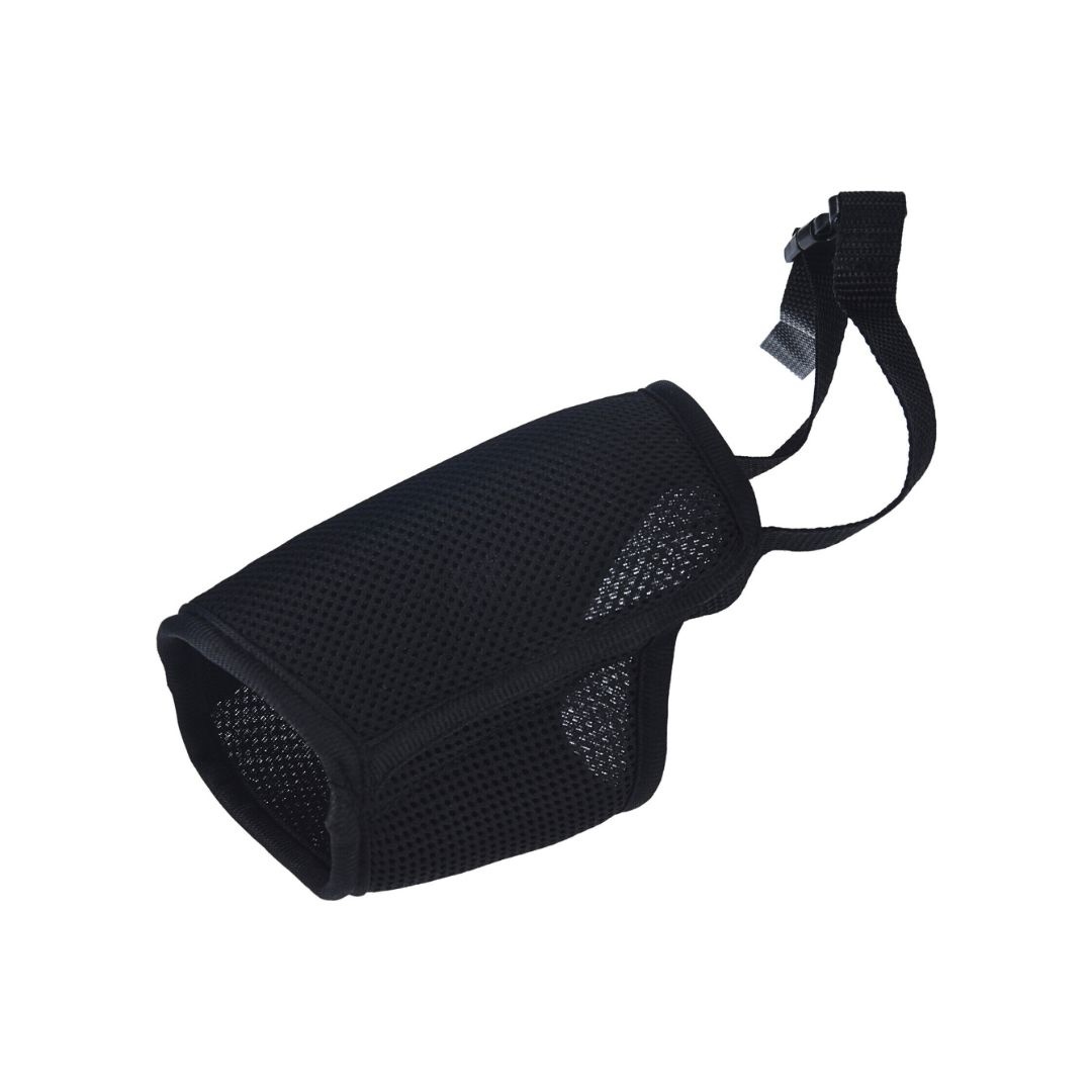 Botniță neagră, pentru câini, colecția Dogs, 12.5 cm, mărimea M