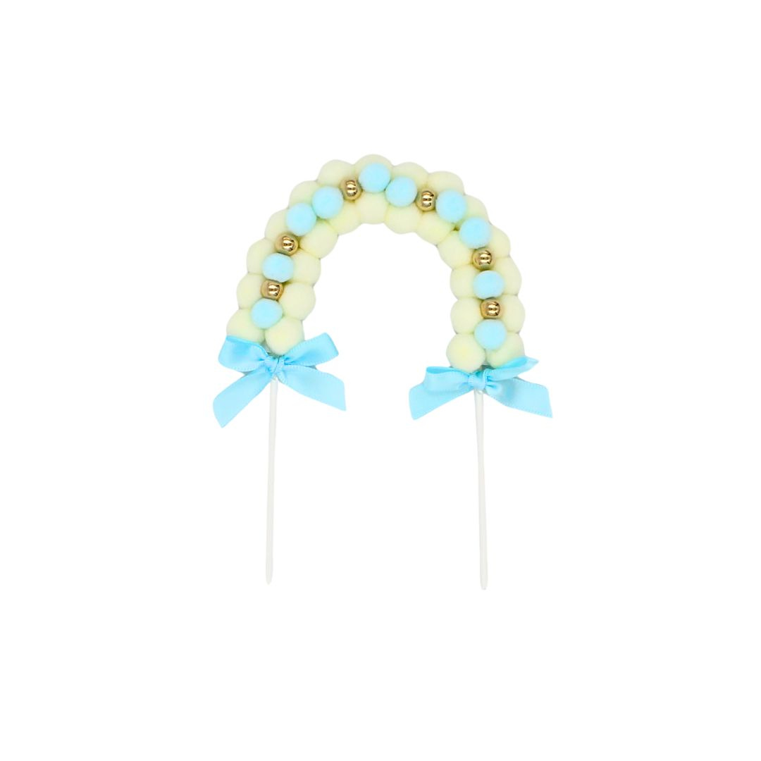 Cake Topper tort arcadă albastră cu baloane