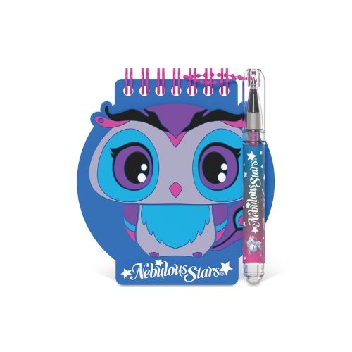 Carnețel de notițe, cu mini pix cu gel și stickere, 25 foi, personaj Louna - Nebulous Stars