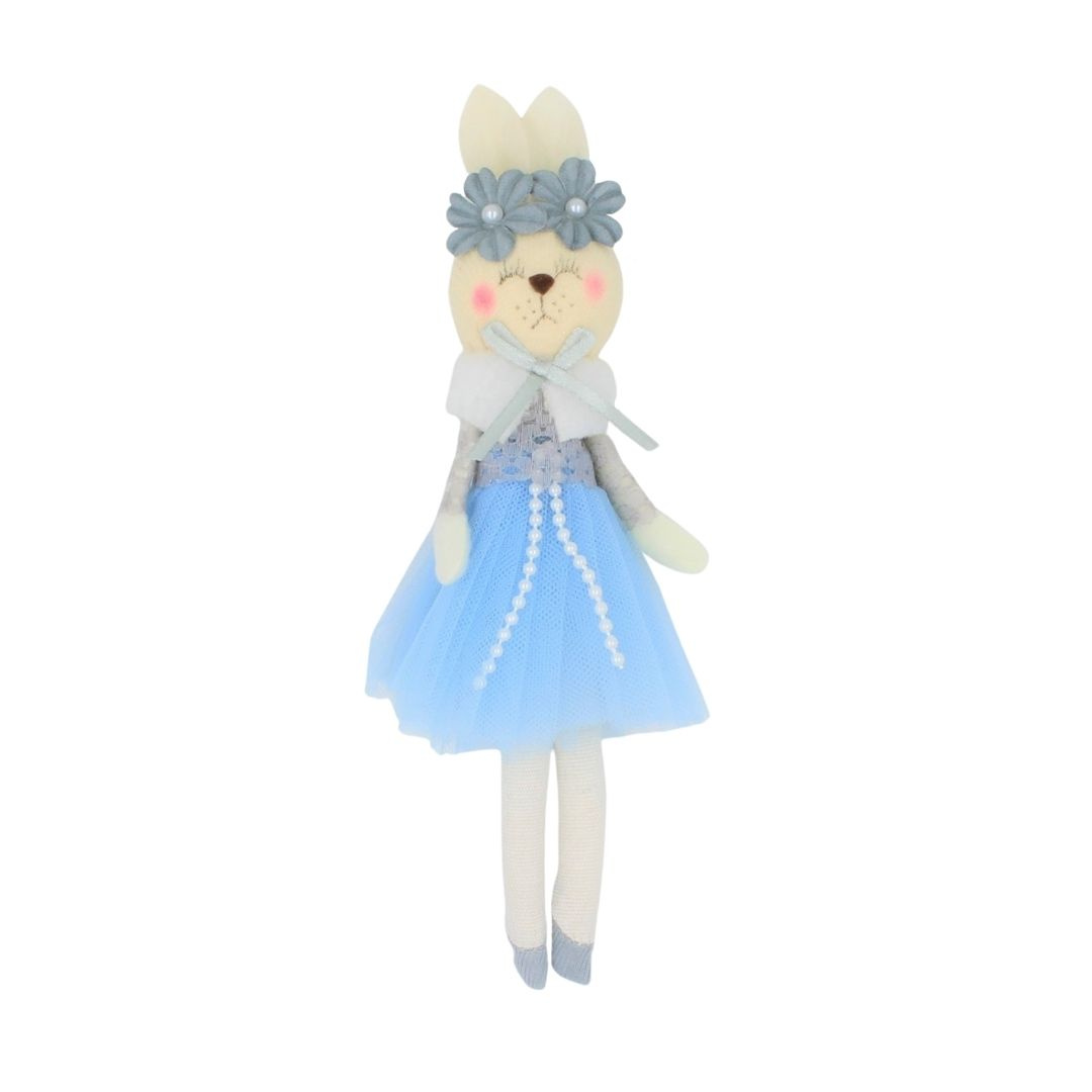 Decorațiune Zooky animăluț iepuraș rochiță bleu