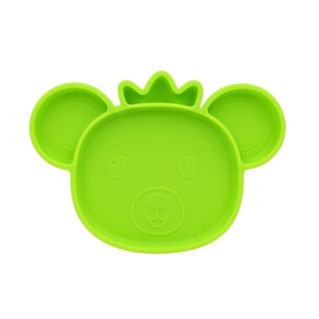 Farfurie din silicon cu sistem anti-alunecare Bubba Tropibear, Frootimals
