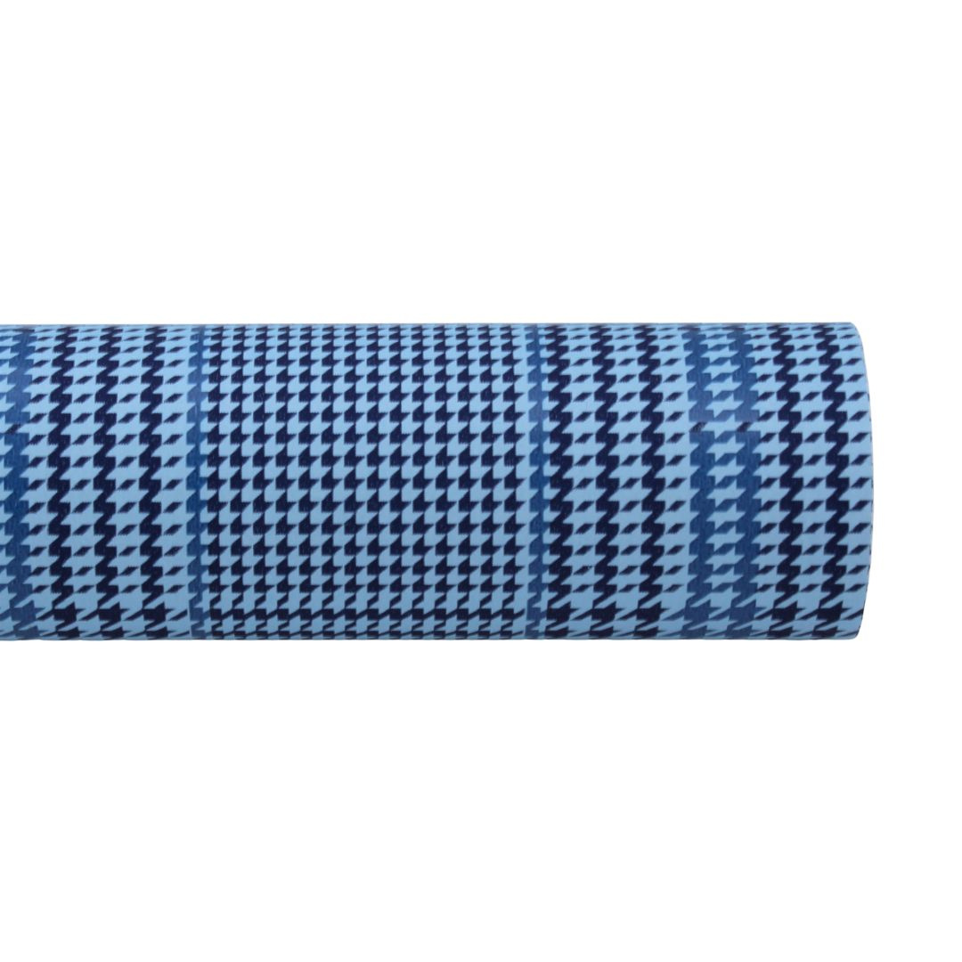 Hârtie ambalat cadouri tartan dungulițe albastre