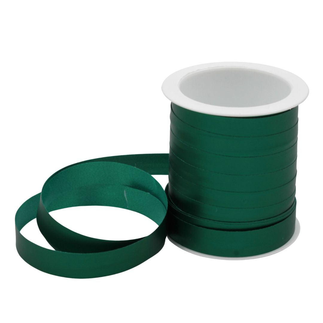 Minirolă rafie verde mat 10m x 10mm