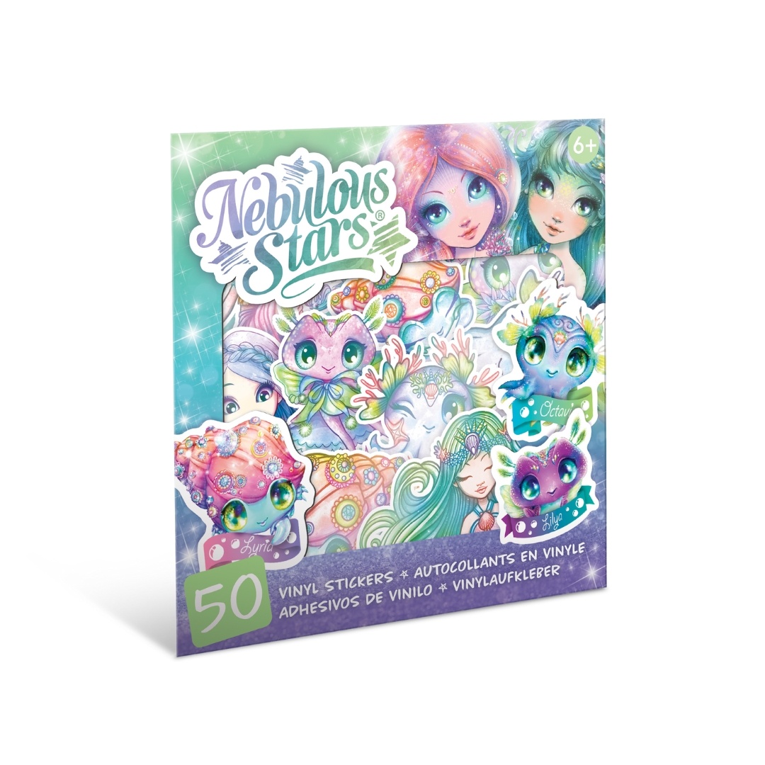 Set 50 stickere, din vinil, Nebulous Stars, Lyria & Lylia
