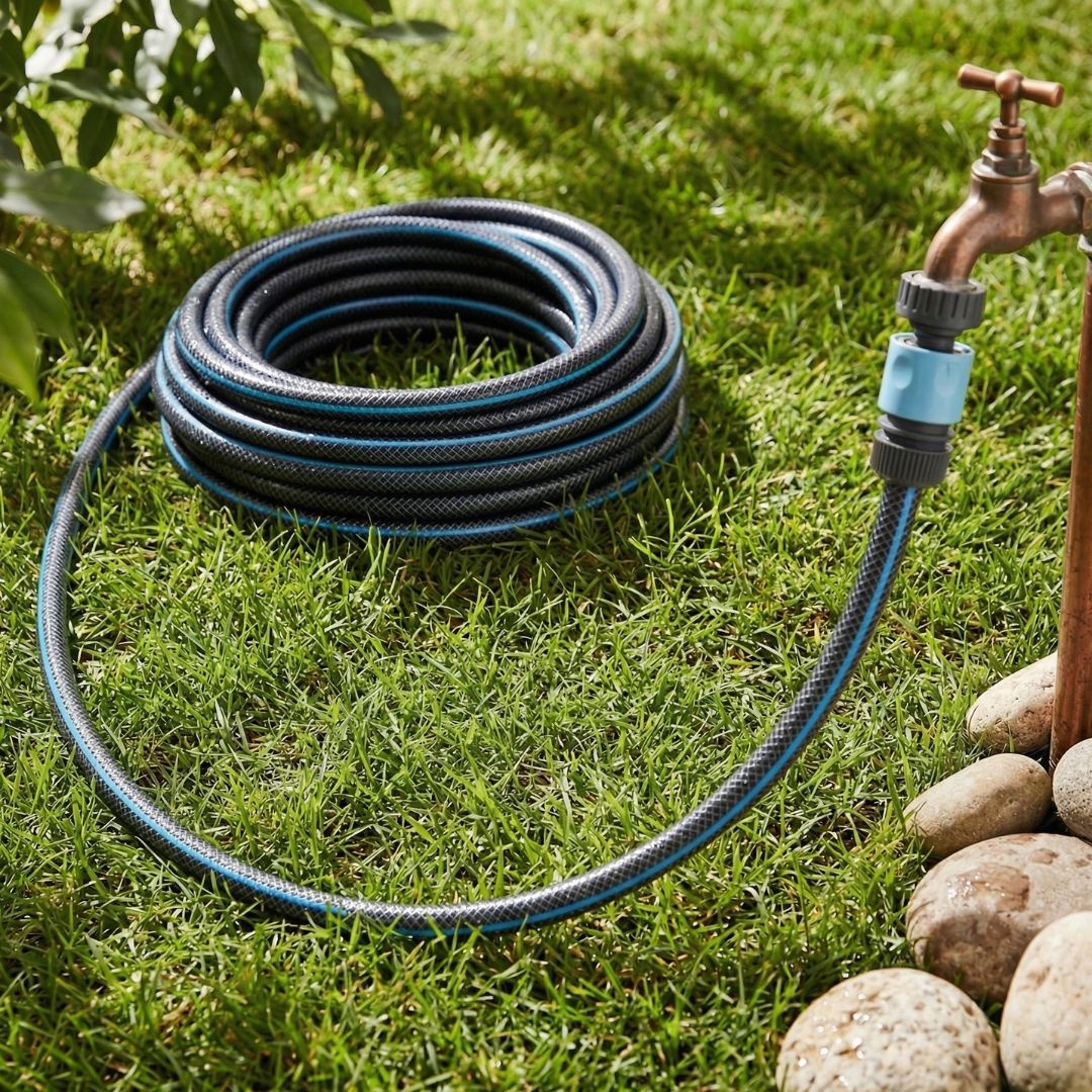 Set furtun de grădină 20m, 1/2", cu accesorii de conectare