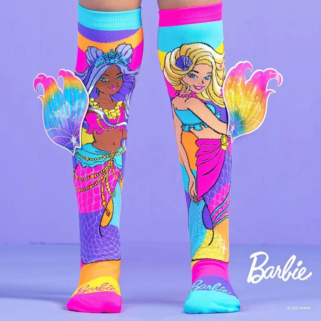 Șosete lungi colorate Madmia pentru fete fantasy Barbie Mermaid 3-5 ani