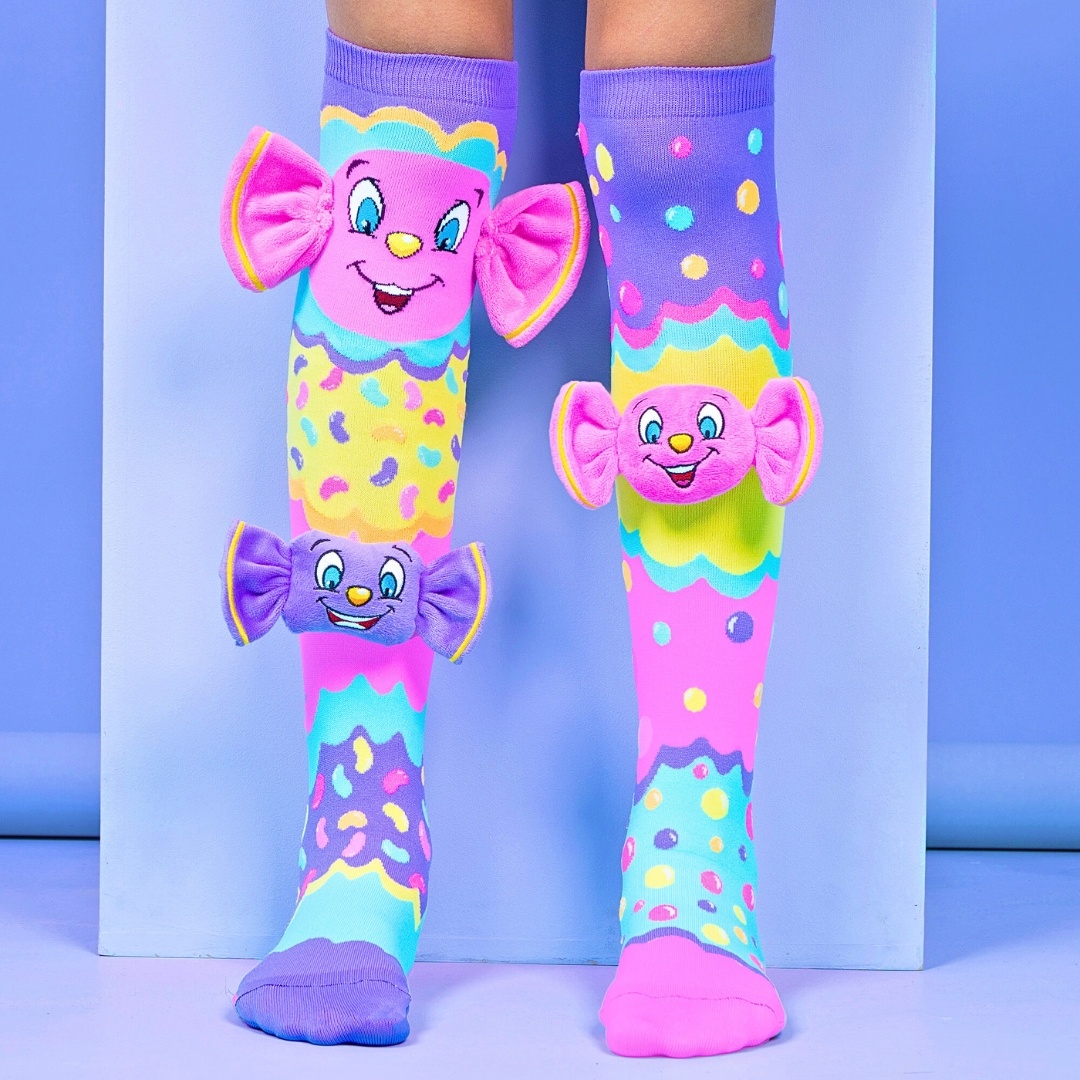 Șosete lungi colorate Madmia pentru fete Jolly lolly 6-99 ani