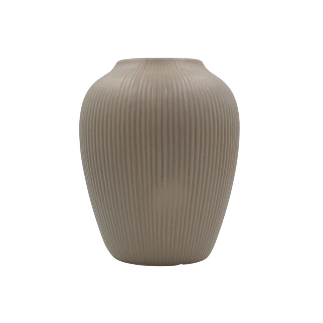 Vază decorativă ceramică bej 14x14x17cm