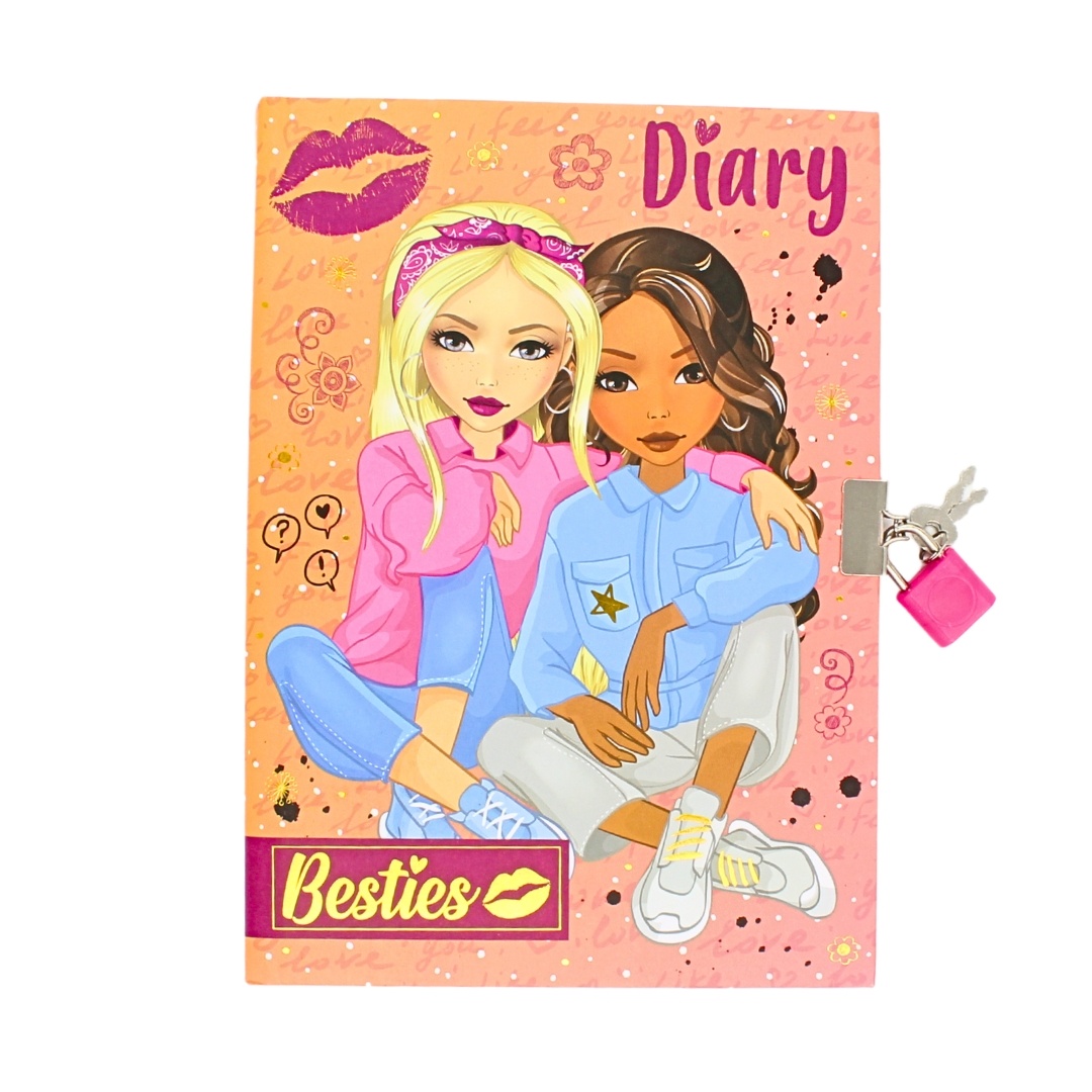 Agendă cu lacăt și cheiță, 60 de file, Besties