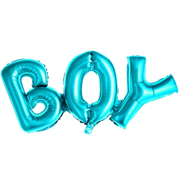 Balon party, model boy, culoarea albastru, 67x29 cm
