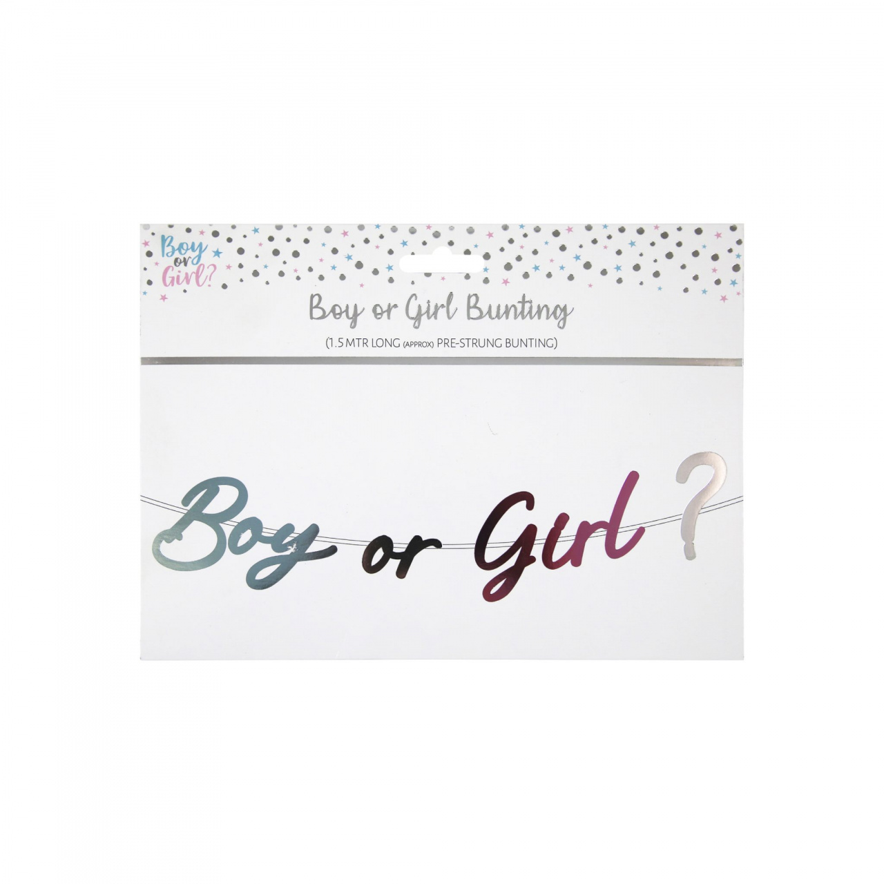 Banner din hârtie BOY or GIRL 1,5M