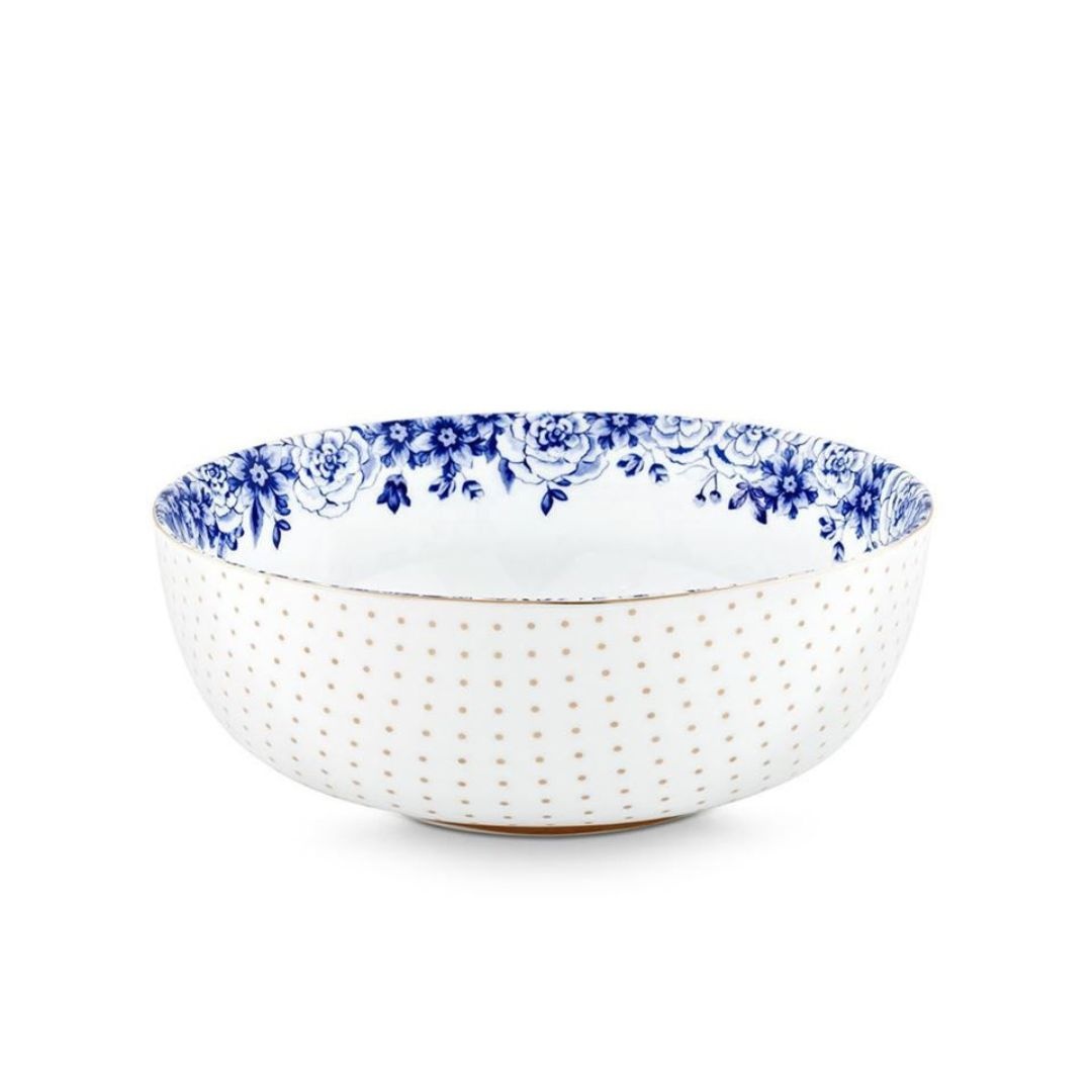 Bol din porțelan, Pip Studio, White, 20 cm, colecția Royal White