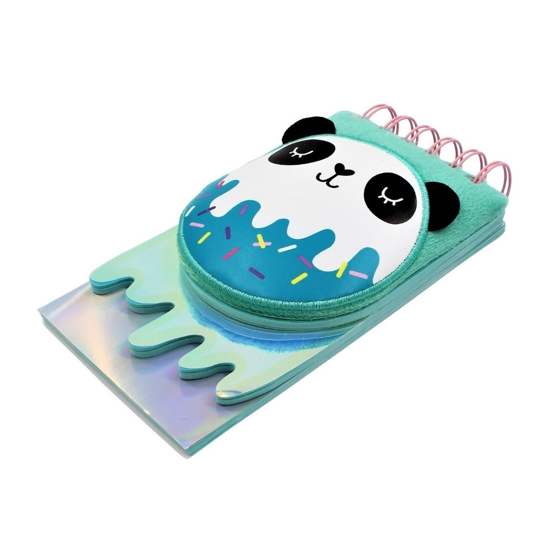 Carnețel verde, Panda cupă înghețată, 3D, 120 pagini