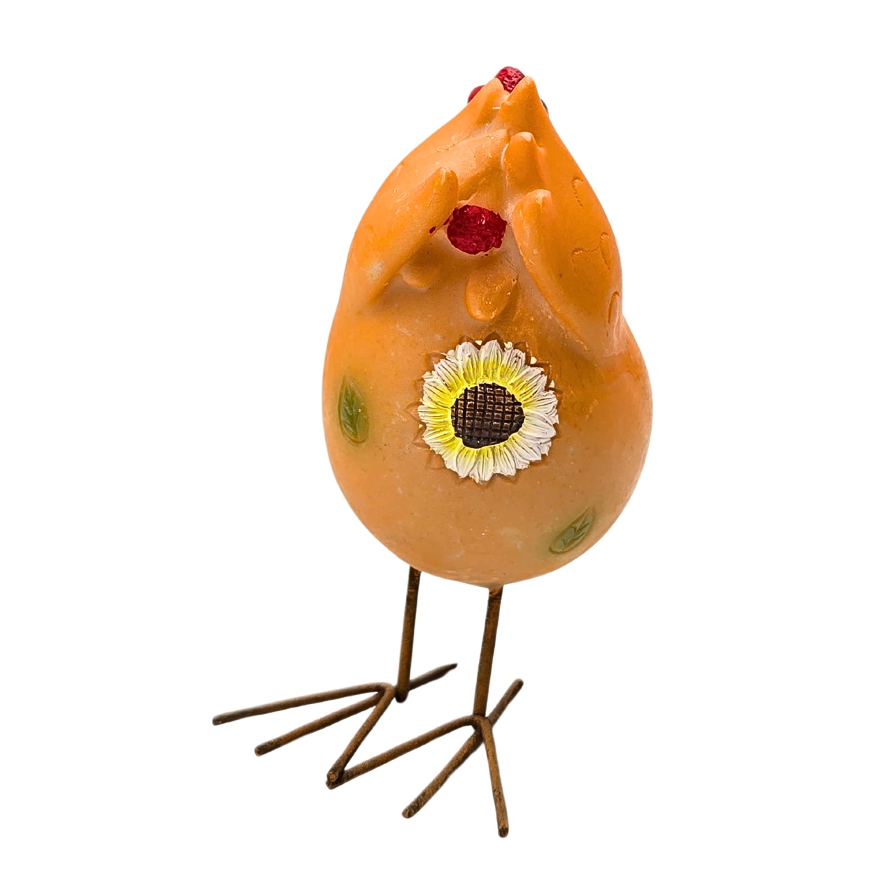 Decorațiune pentru Paște, model găină, 11.5x5x10 cm, portocaliu