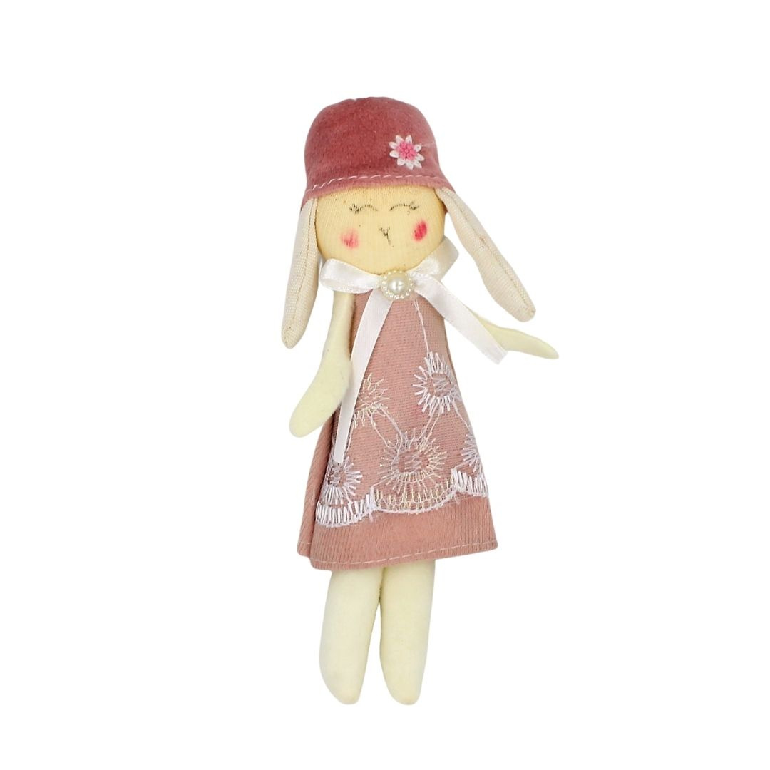 Decorațiune Zooky animăluț iepuraș cu căciuliță roz