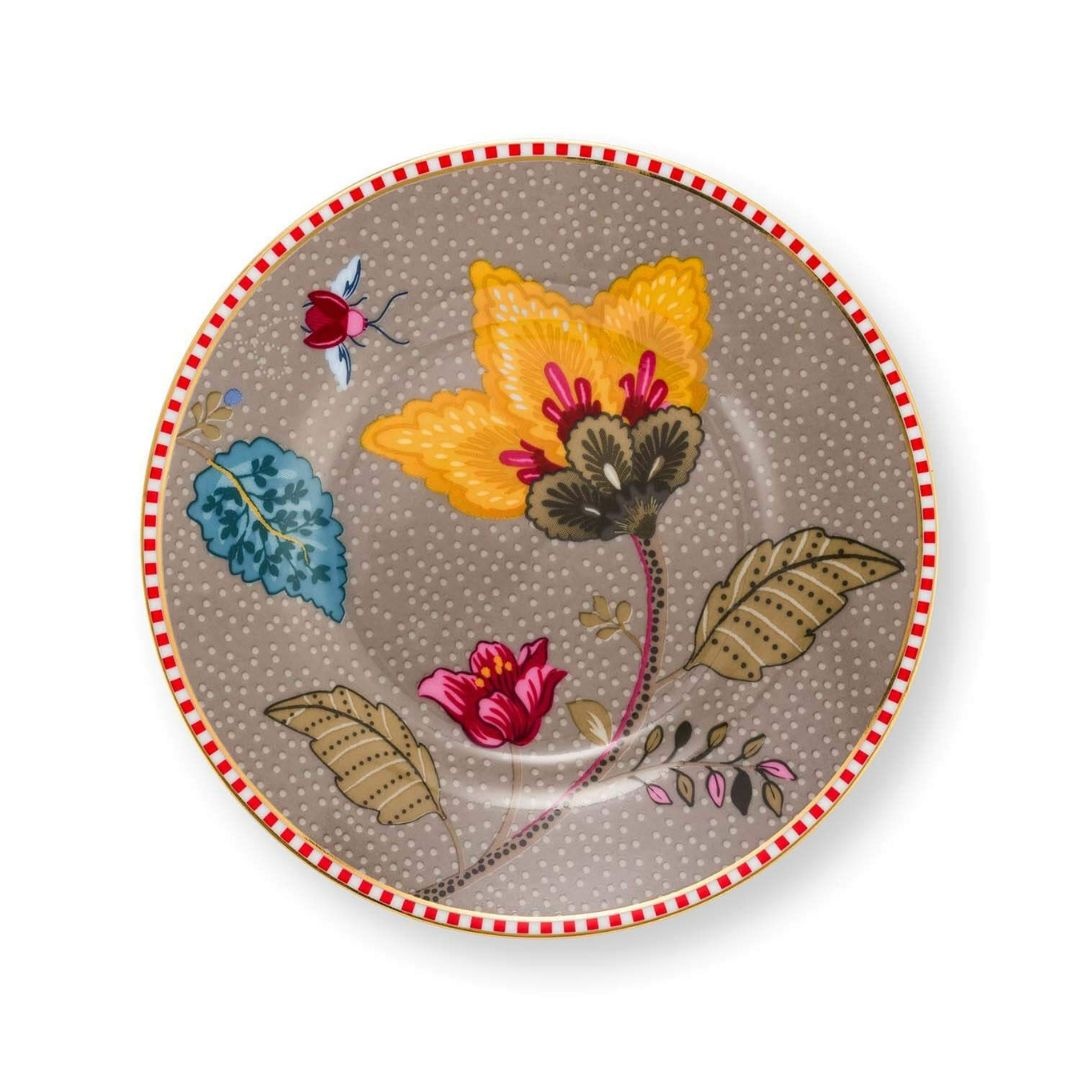 Farfurie din porțelan, Pip Studio, Khaki, 12 cm, colecția Blooming Tales