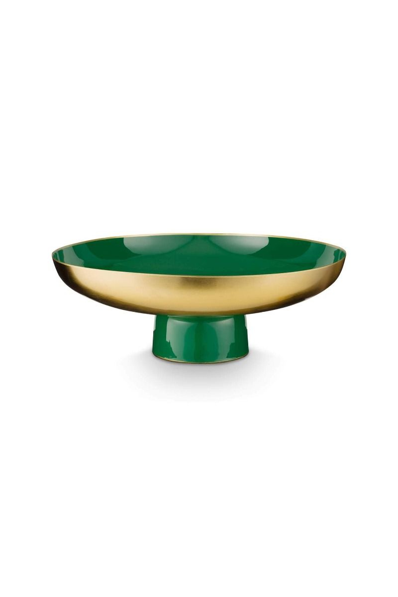Fructieră din metal, Pip Studio, Low Dark Green, 12,50x35 cm