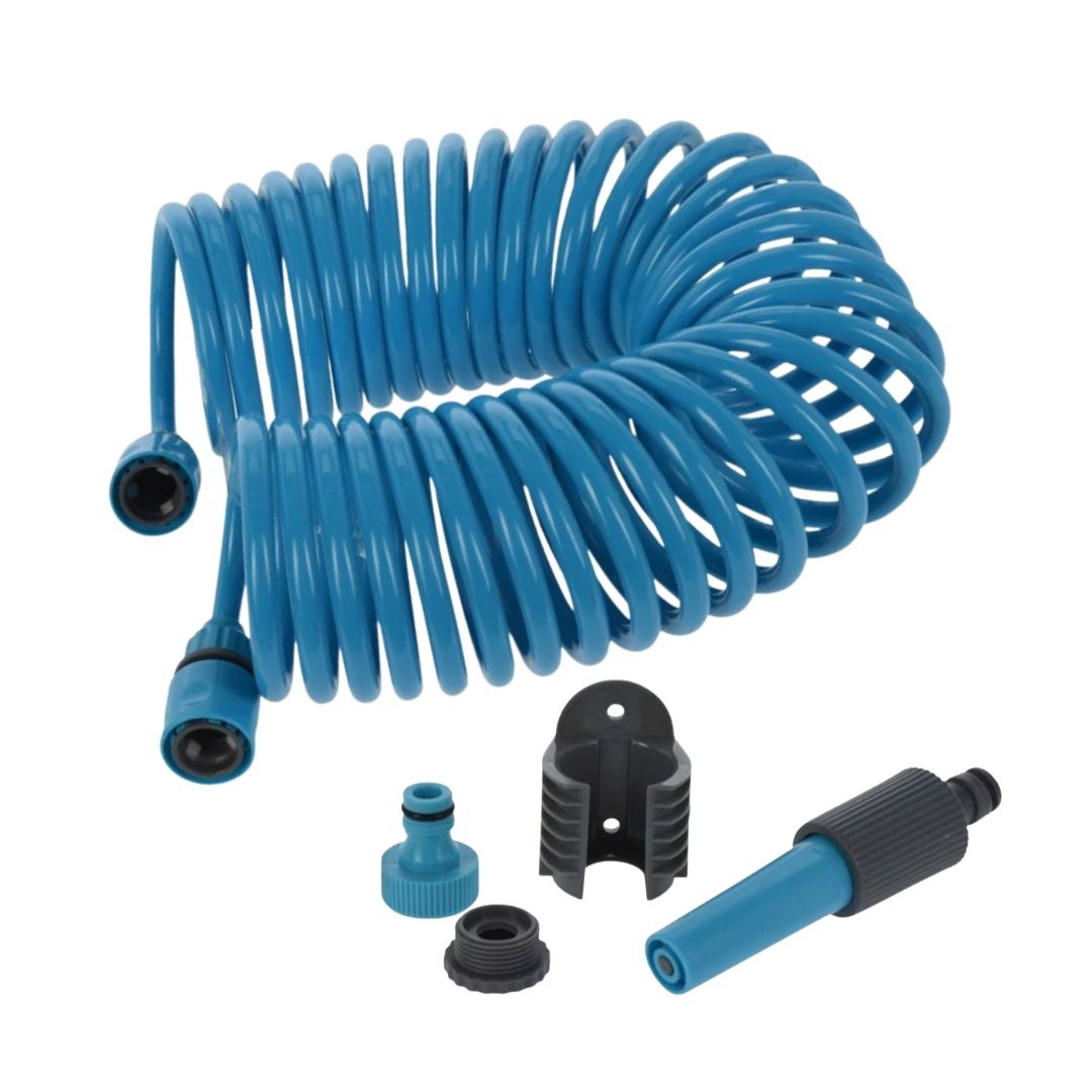 Furtun de grădină spiral ProGarden 10 m, albastru, extensibil, set cu…