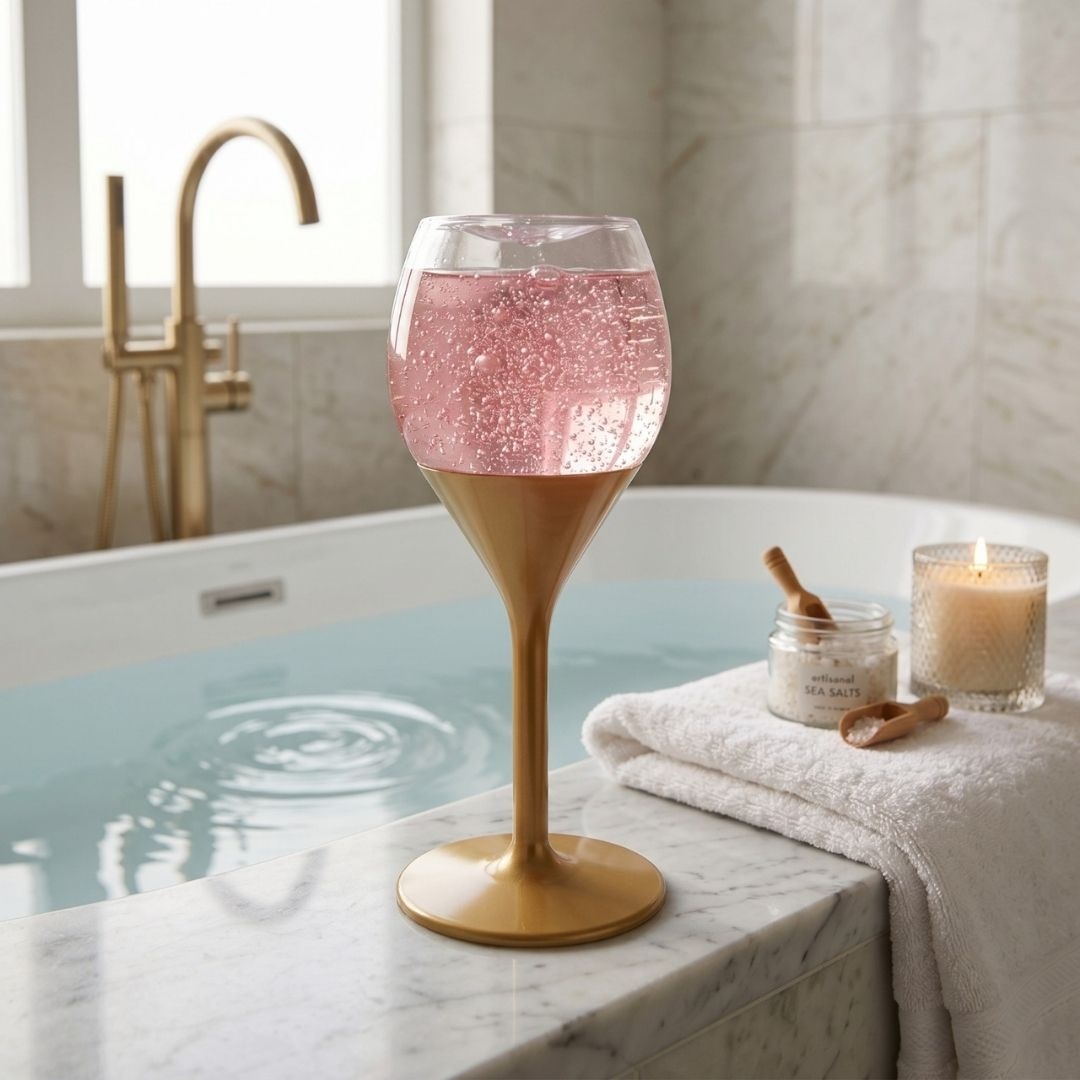 Gel de duș, cadou de baie, LET'S CELEBRATE, Accentra, Tea Rose & Velvet, 240 ml