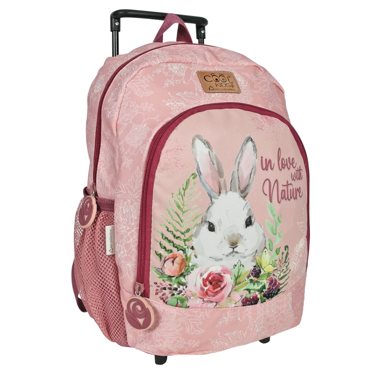 Ghiozdan troller, Perletti, model Iepuraș, 36cm, colecția Cool Kids