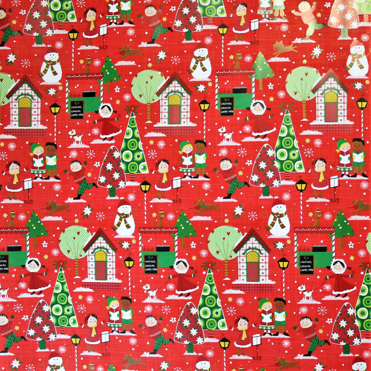 Hârtie ambalat Crăciun 200x70cm roșu candy apple