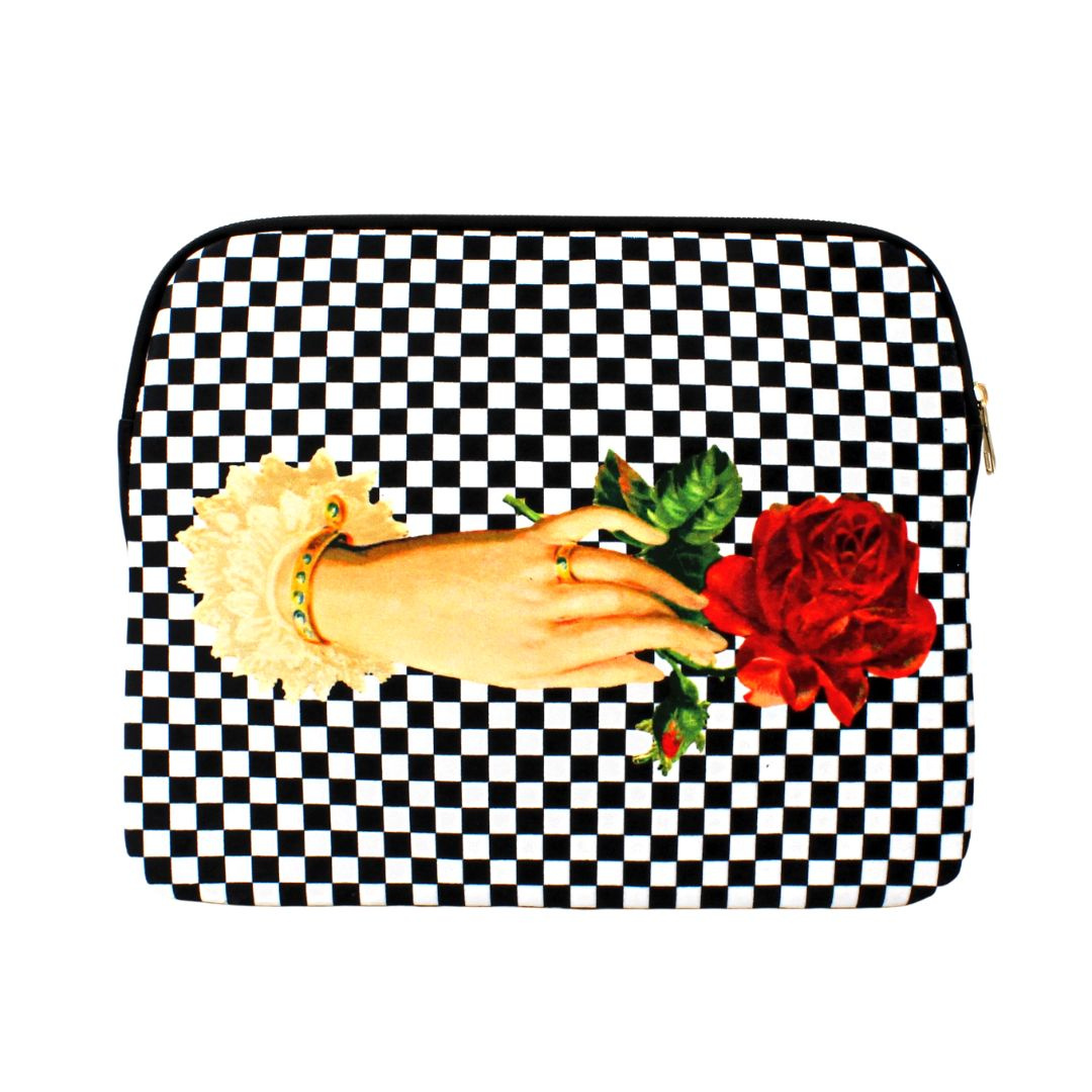 Husă tabletă din catifea ESTETIQUE ROSE 11"
