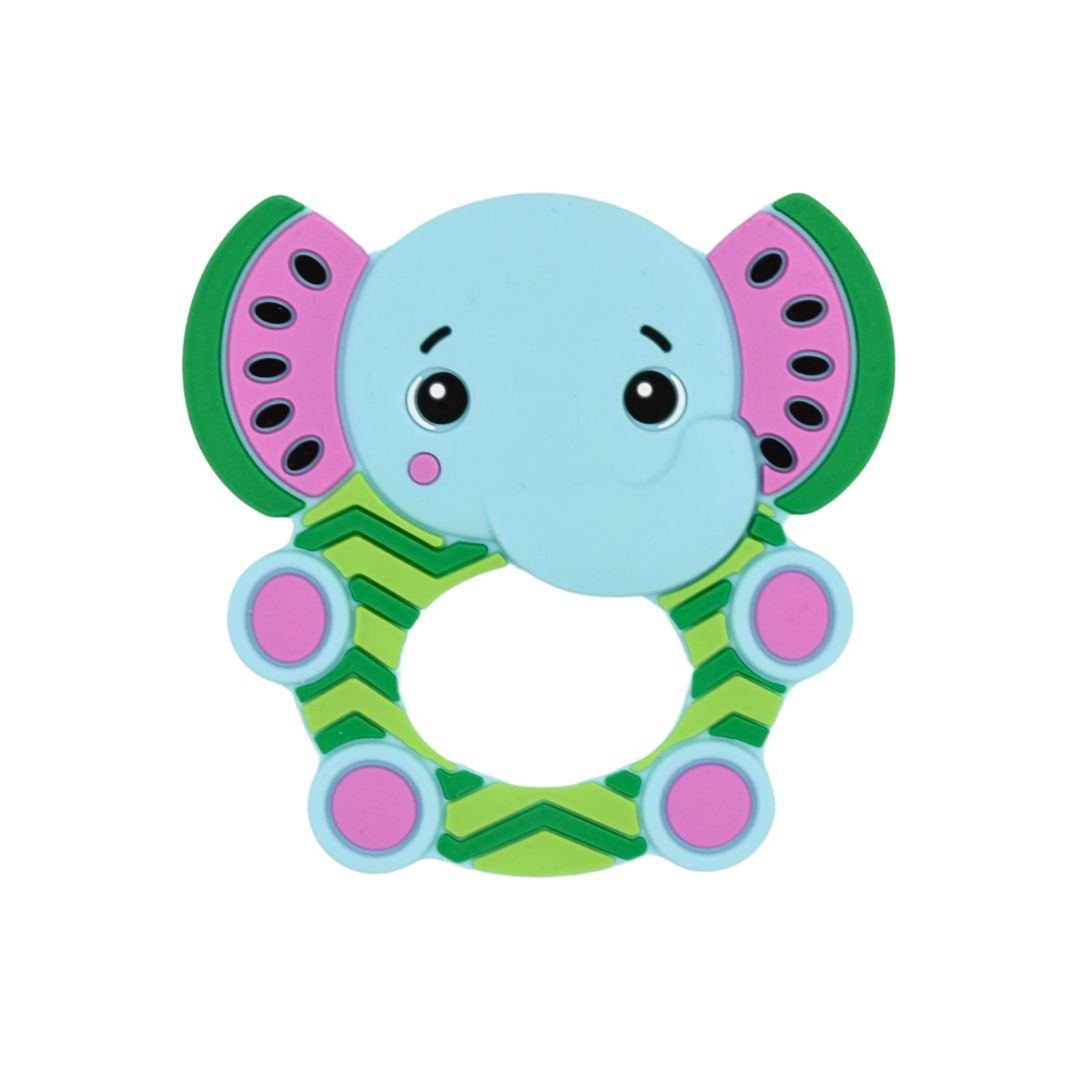 Jucărie de dentiție Frootimals, din silicon, Melany Melephant