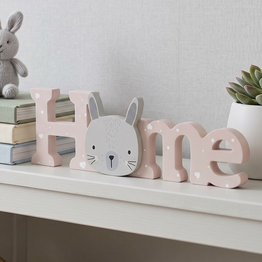 Obiect decorativ Home din lemn 26.5x8.5 cm