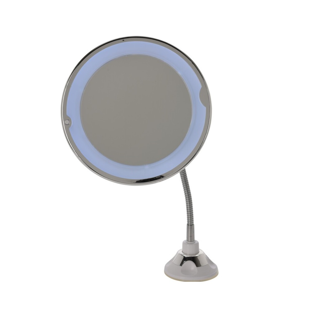 Oglindă machiaj, cu lumină led, 20 cm