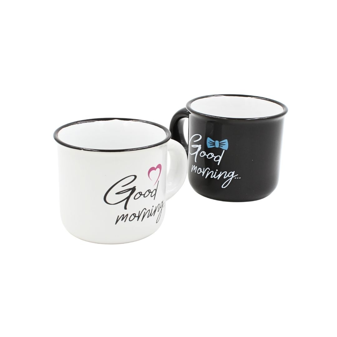 Set 2 Cești Espresso, Nekupto – “Good Morning”, 2 x 80 ml