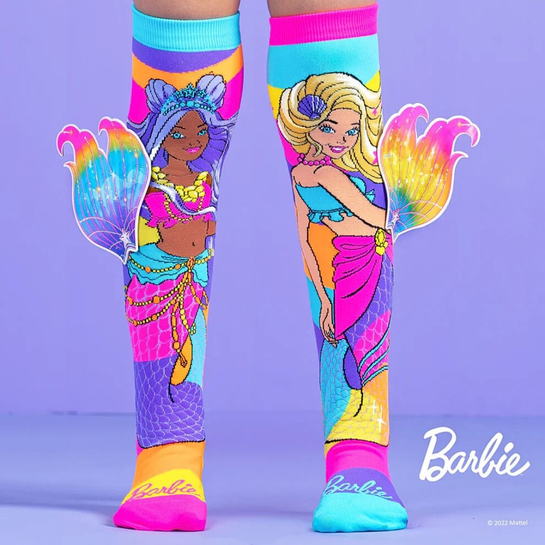 Șosete lungi colorate Madmia pentru fete fantasy Barbie Mermaid 6-99 ani