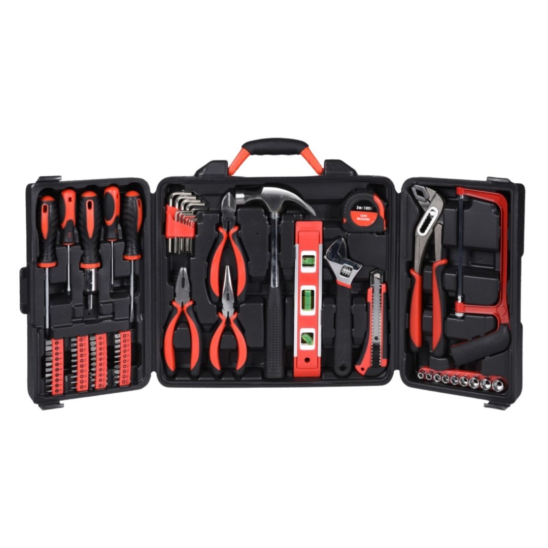 Trusă de scule si accesorii, 76 de piese, FX Tools, negru si portocaliu, in valiză