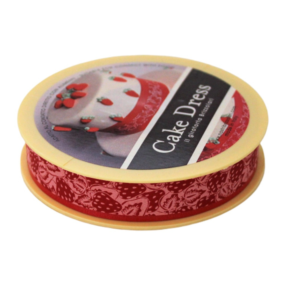 Bandă Decorativă Cake Dress, Fruits Căpșuni, 20 m