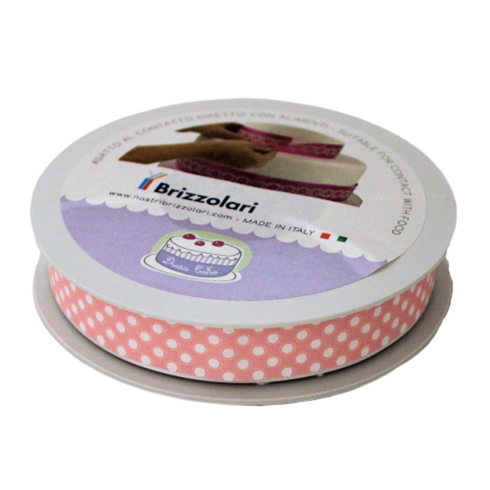 Bandă Decorativă Cake Dress Mini Dots Roz, 20 m