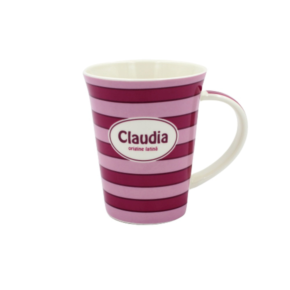 Cană din porțelan personalizată Claudia