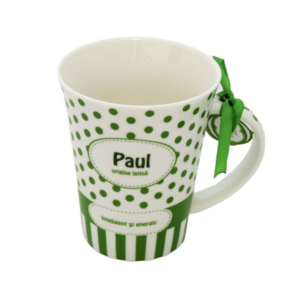 Cană din porțelan personalizată Paul