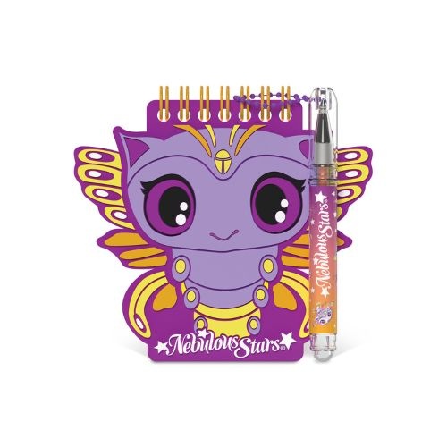 Carnețel de notițe, cu mini pix cu gel și stickere, 25 foi, personaj Lumina - Nebulous Stars