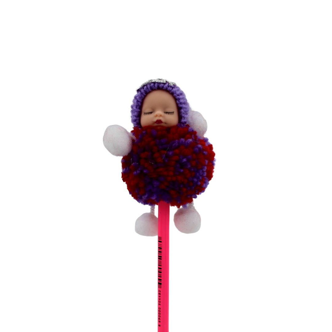 Creion figurina Bebelus mov 22 cm