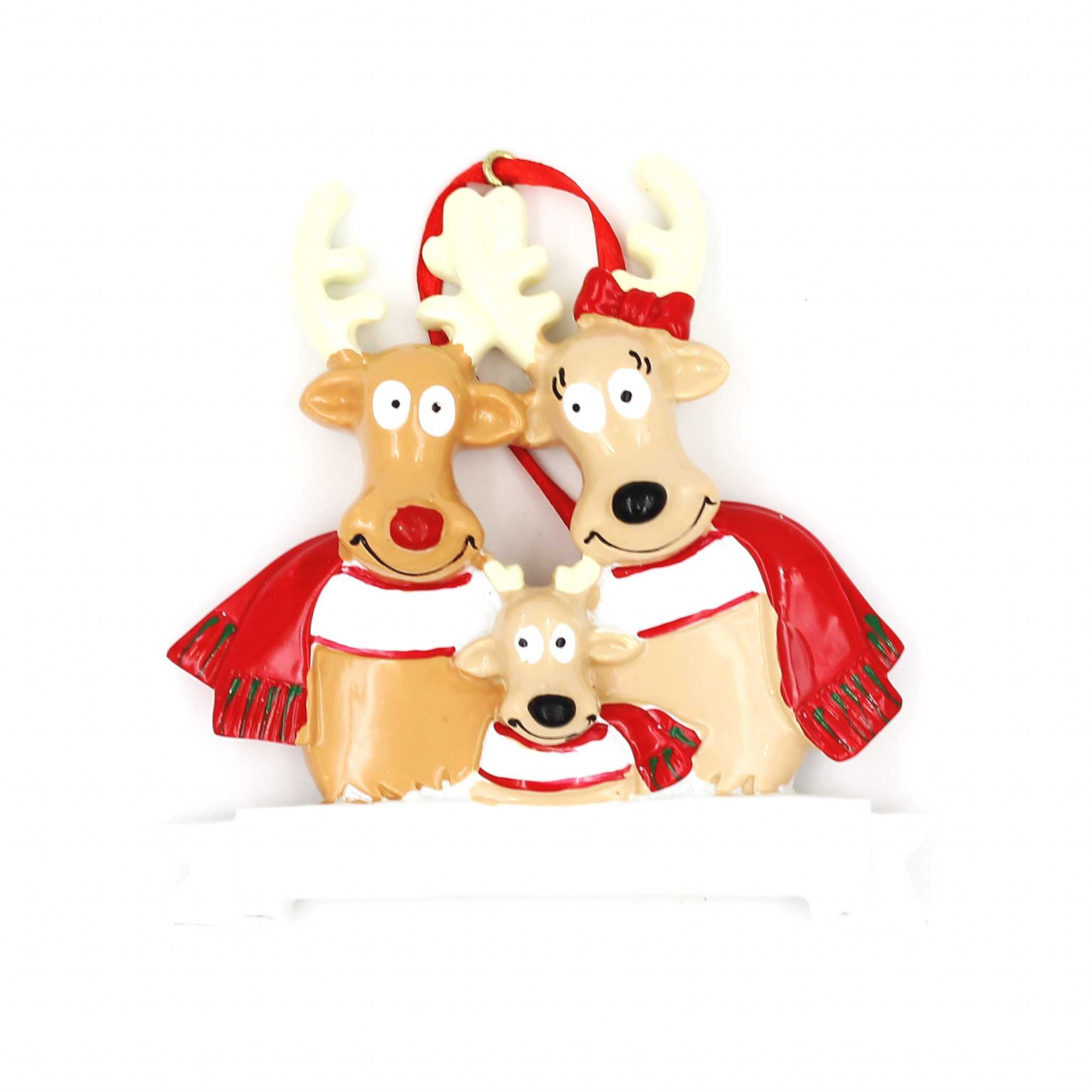 Decorațiune cu magnet - Familia de reni „Cerbescu”