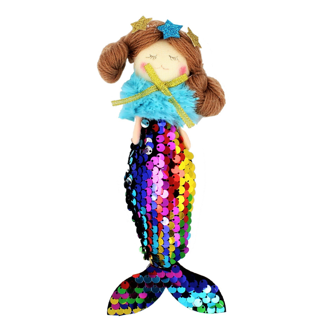 Decorațiune Zooky sirenă cu paiete multicolor