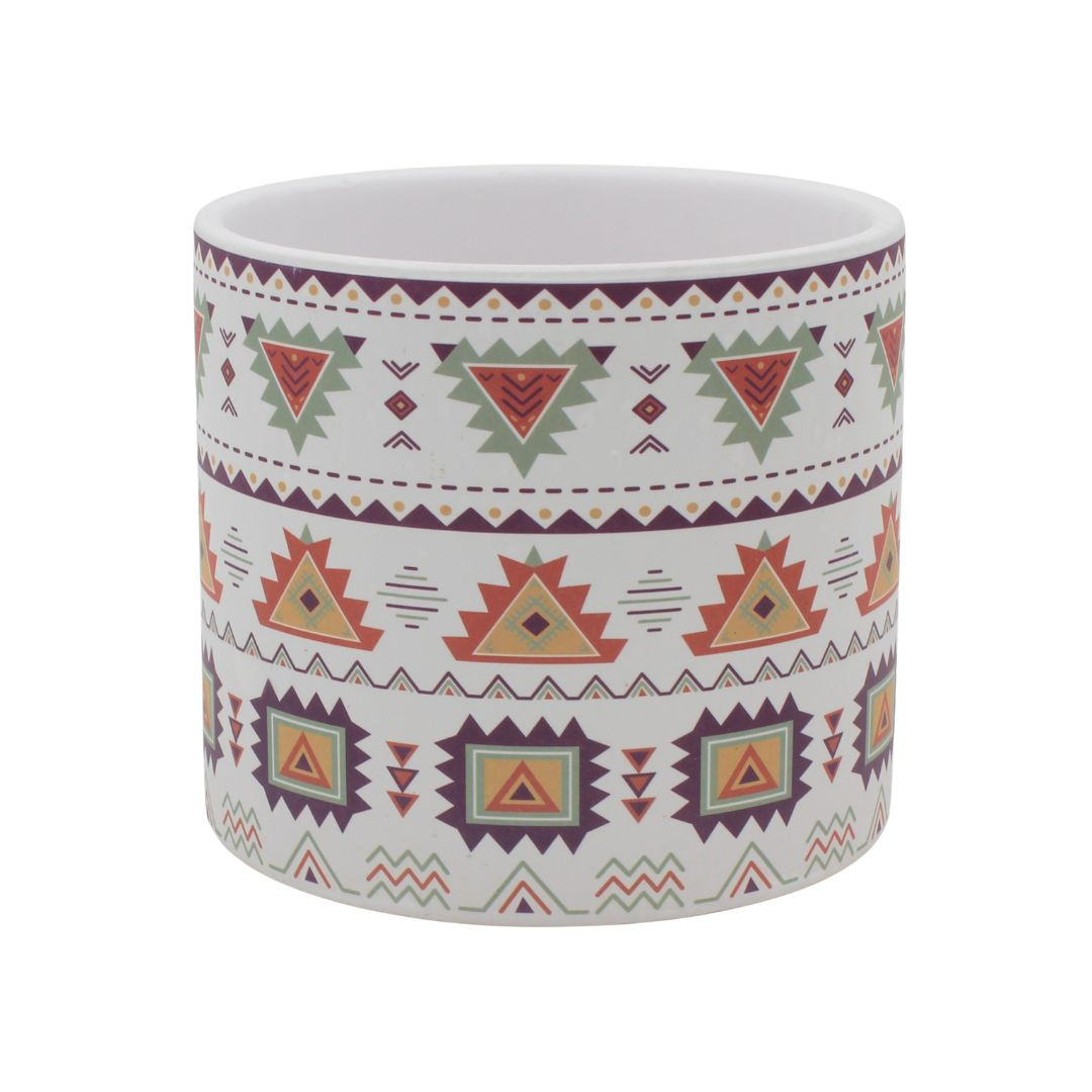 Mască ghiveci, din ceramică, model tradițional, 11 cm