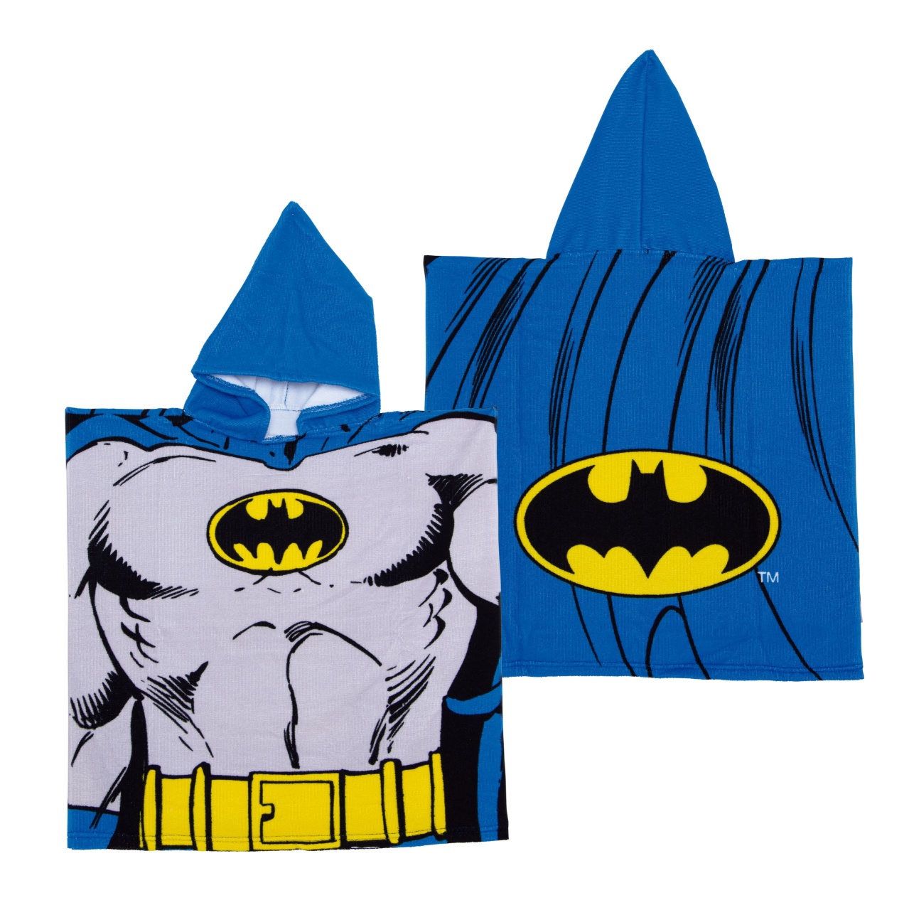 Prosop de plajă, Poncho, pentru copii, model Batman, 55x55 cm, Arditex