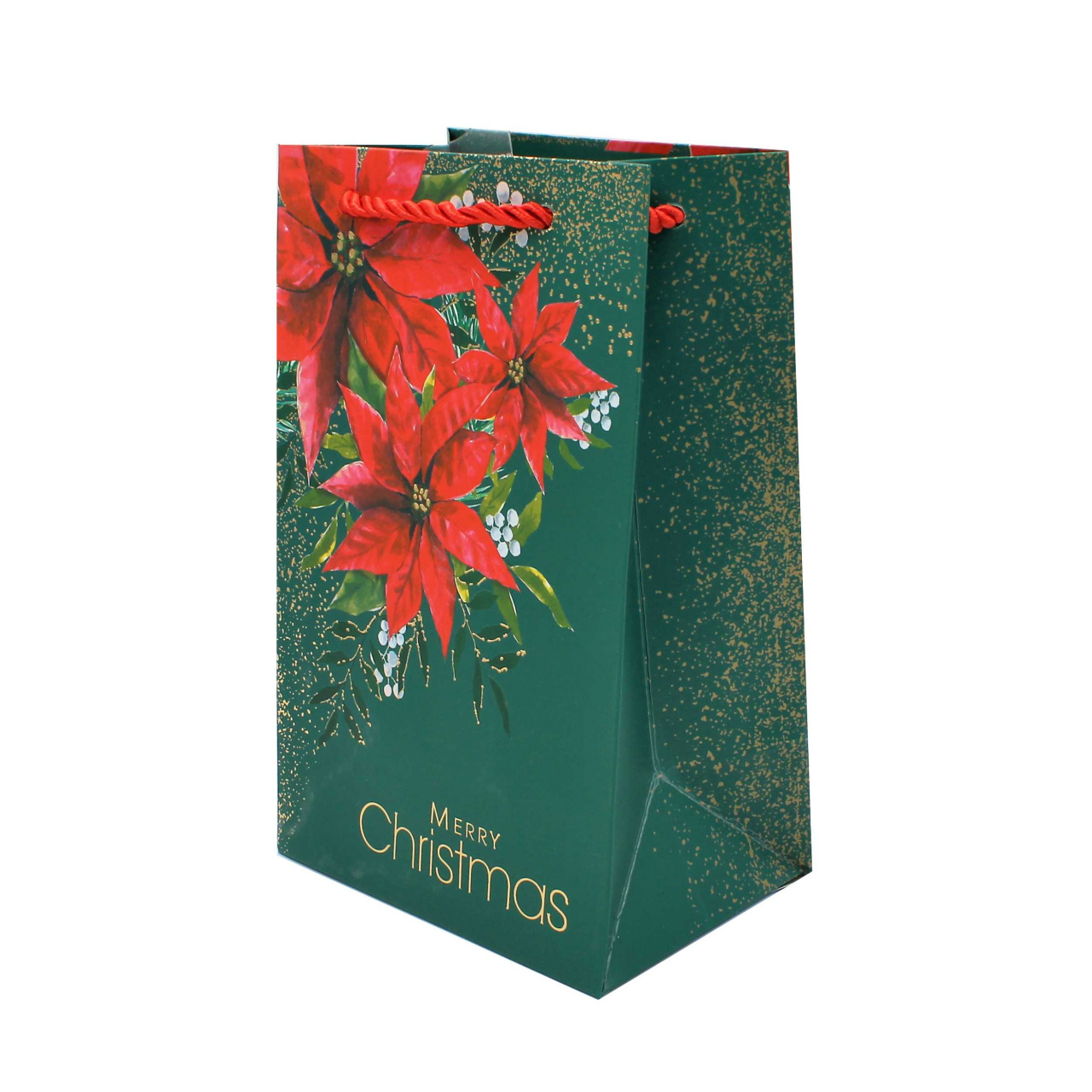 Pungă cadou Crăciun SDE P POINSETTIA