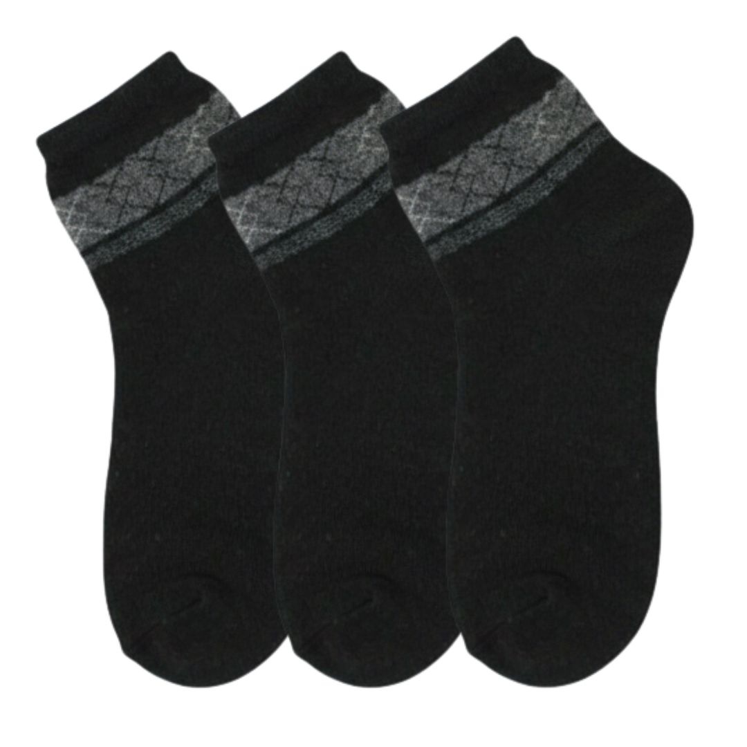 Set 3 perechi șosete, Antonio, pentru bărbați, negru