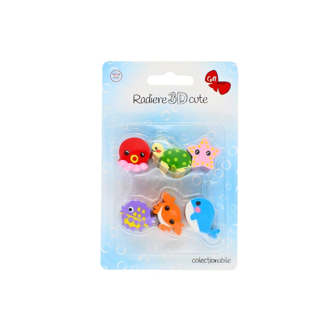 Set 6 radiere 3D colecționabile mamifere