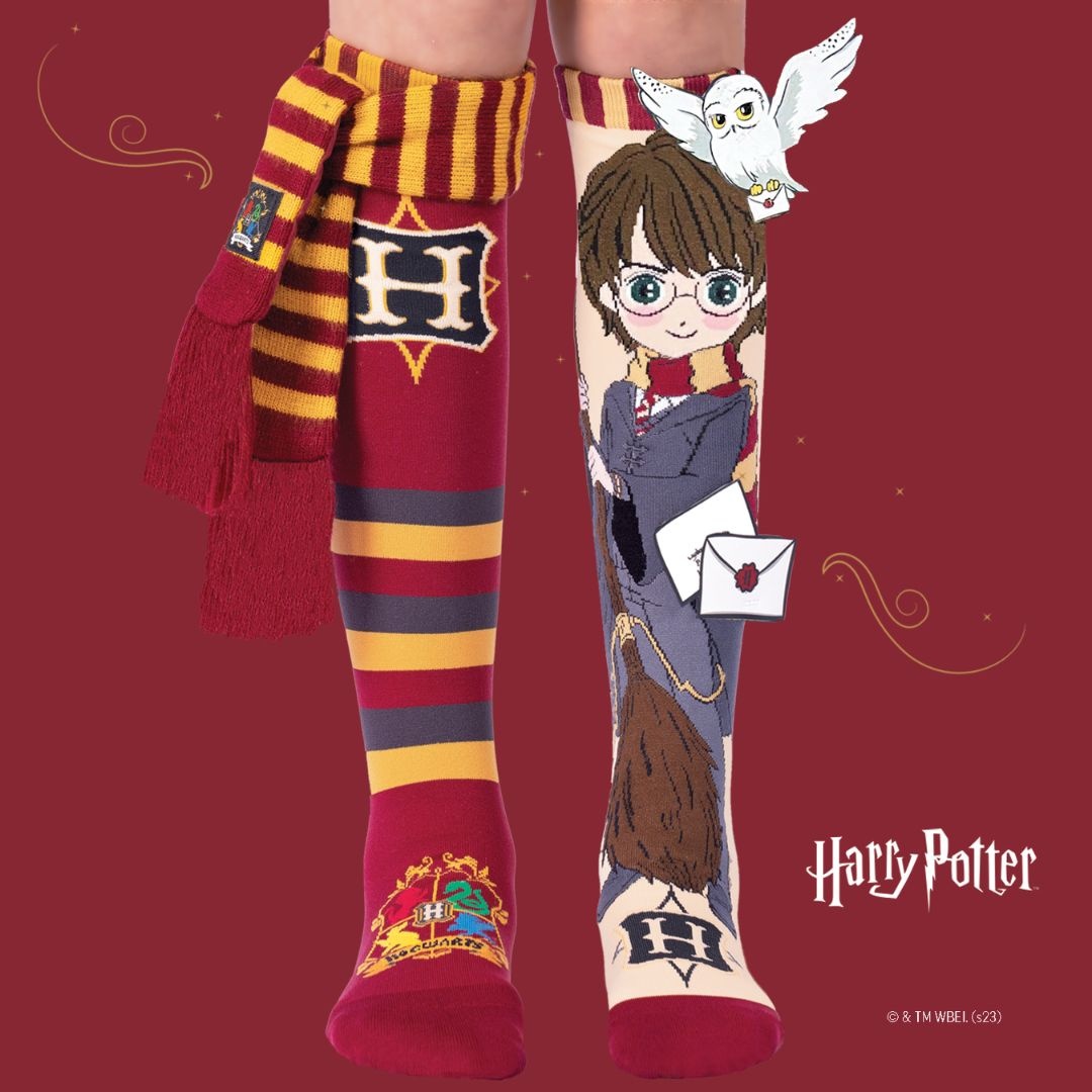 Șosete lungi colorate Madmia unisex Harry Potter 6-99 ani